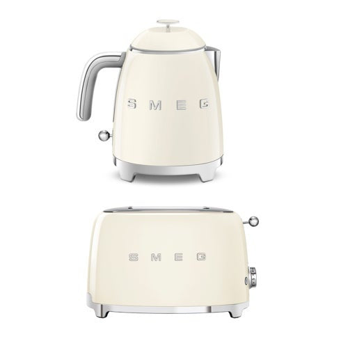 2PC KITCHEN TOASTER & KETTLE BUNDLE CREAM