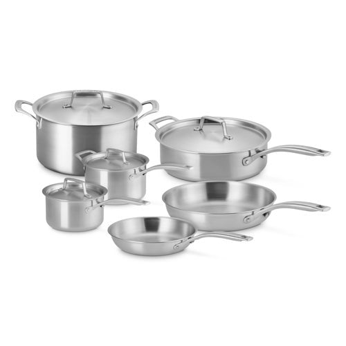 10PC ESSENTIAL STAINLESS STEEL COOKWARE SET