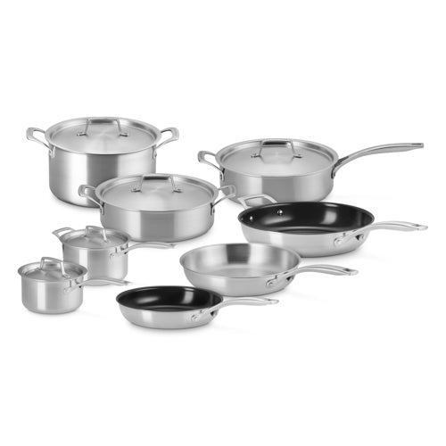13PC ESSENTIAL STAINLESS STEEL COOKWARE SET