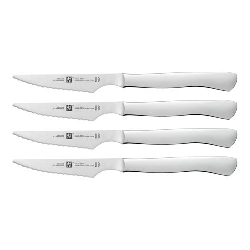 4PC 4" SERRATED STAINLESS STEEL STEAK KNIFE SET