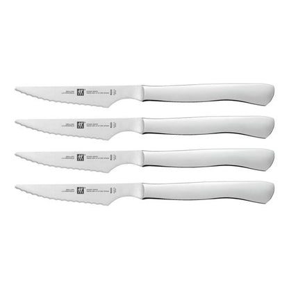4PC 4" SERRATED STAINLESS STEEL STEAK KNIFE SET