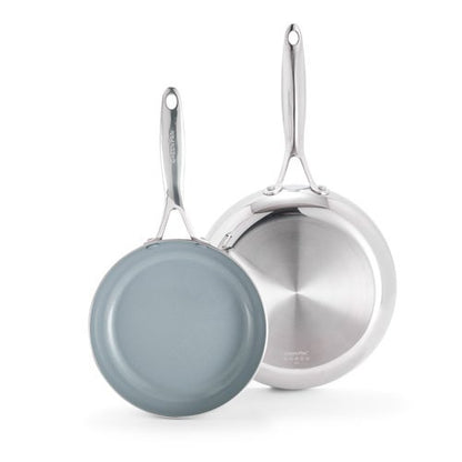 VALENCIA PRO STAINLESS STEEL 8" & 10" FRYPAN SET
