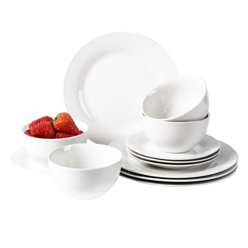 12PC PORCELAIN DINNERWARE SET