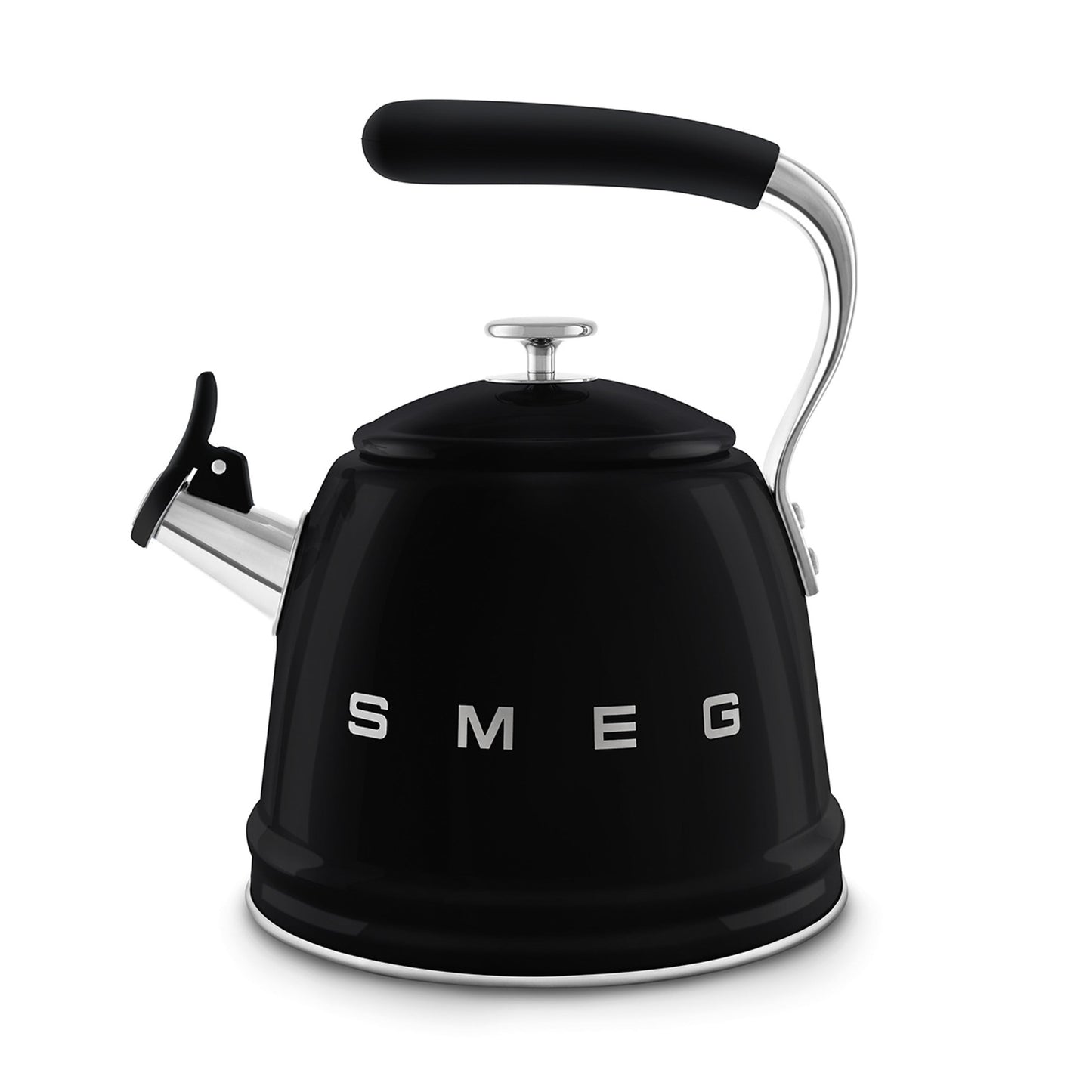 STAINLESS STEEL WHISTLING STOVETOP KETTLE BLACK