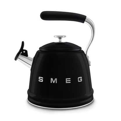 STAINLESS STEEL WHISTLING STOVETOP KETTLE BLACK