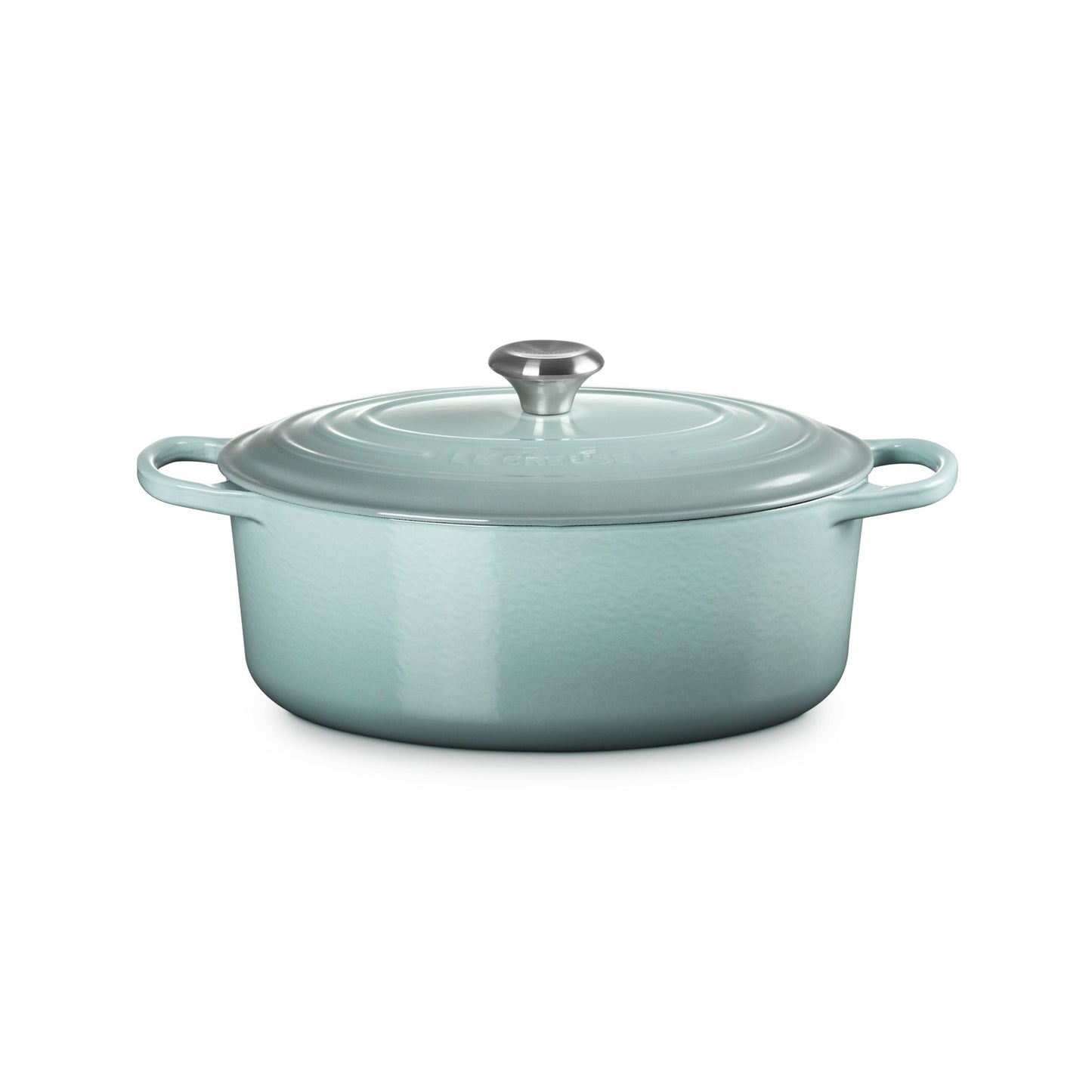 6.75QT SIGNATURE CAST IRON OVAL DUTCH OVEN SEA SALT