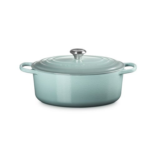 6.75QT SIGNATURE CAST IRON OVAL DUTCH OVEN SEA SALT