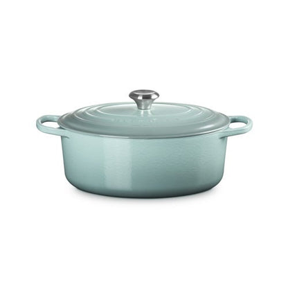 6.75QT SIGNATURE CAST IRON OVAL DUTCH OVEN SEA SALT