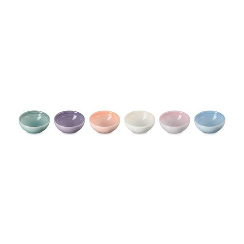 6PC VANCOUVER PINCH BOWL SET PASTEL MULTI-COLOR