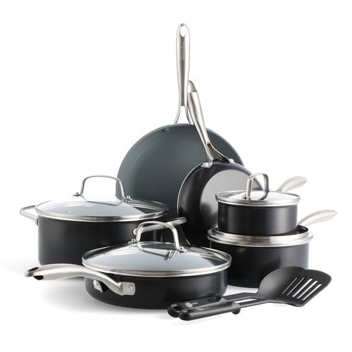 12PC SWIFT CERAMIC NONSTICK COOKWARE SET