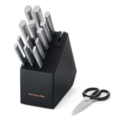 15PC FORGED SELF-SHARPENING SS KNIFE BLOCK SET BLACK