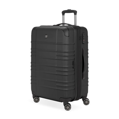 THE CASCADE II HARDSIDE MEDIUM CHECKED SPINNER LIMITED EDITION BLACK