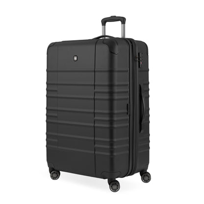 THE CASCADE II HARDSIDE LARGE CHECKED SPINNER LIMITED EDITION BLACK