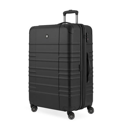 THE CASCADE II HARDSIDE LARGE CHECKED SPINNER LIMITED EDITION BLACK