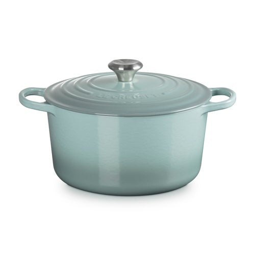 6.5QT SIGNATURE CAST IRON DEEP ROUND DUTCH OVEN SEA SALT