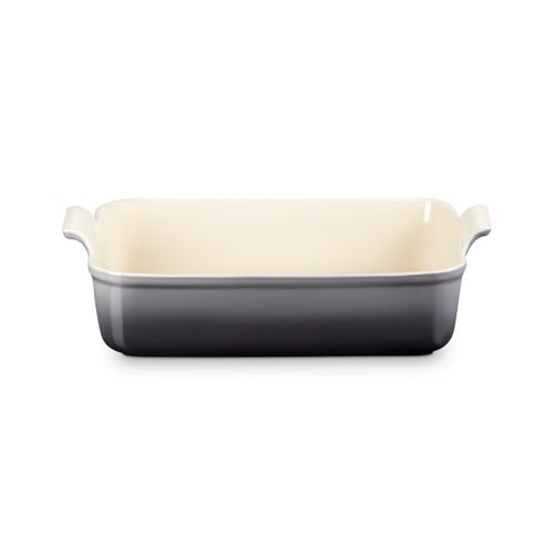 6.75QT HERITAGE STONEWARE DEEP RECTANGULAR LASAGNA DEEP BAKER OYSTER