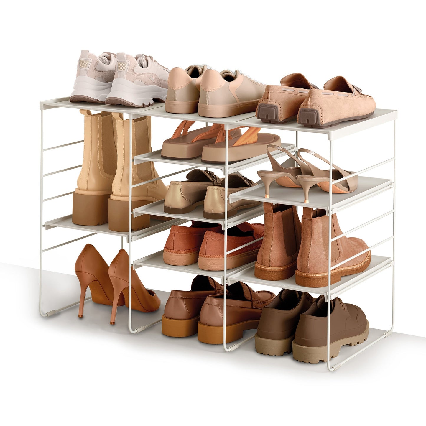 LEVEL PLUS LARGE ADJUSTABLE SHOE RACK