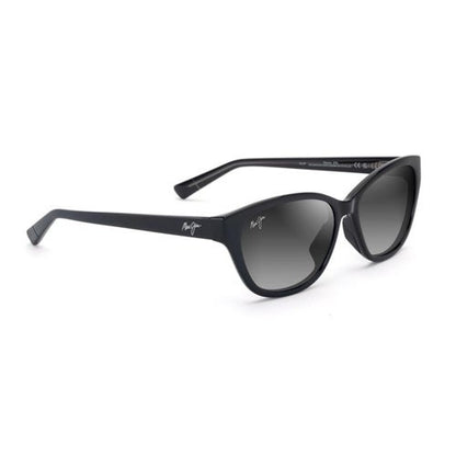 PUNONO POLARIZED SUNGLASSES SHINY BLACK FRAME NEUTRAL GRAY LENS