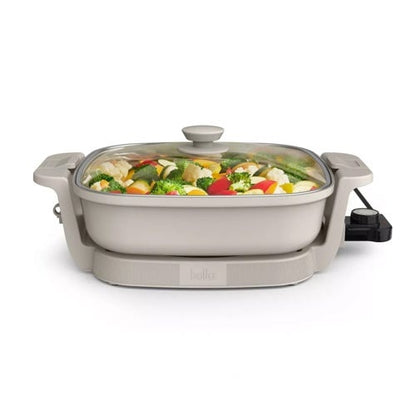 14" MAKE AND TAKE ELECTRIC SKILLET, OATMILK