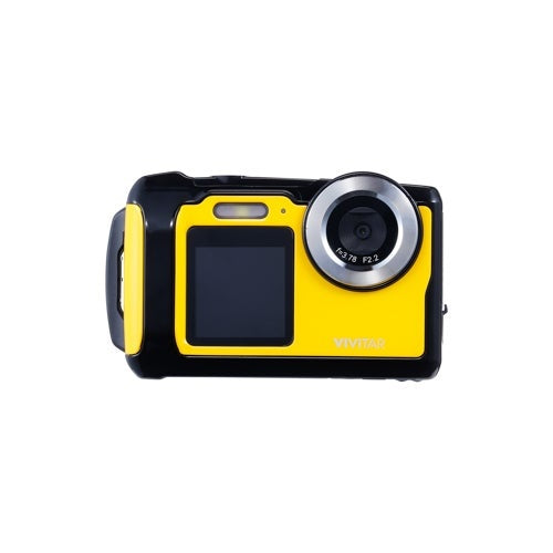 WATERPROOF HD 12 MEGAPIXEL CAMERA, YELLOW & BLACK