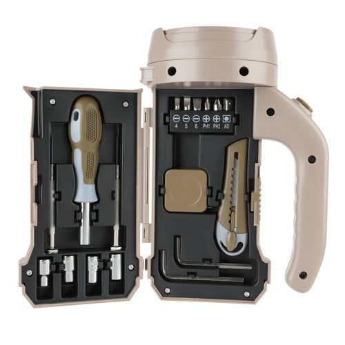 REALTREE 17PC TOOL SET LANTERN FLASHLIGHT