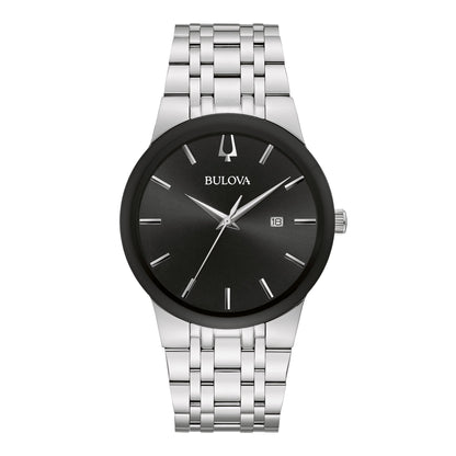 MENS FUTURE CORPORATE EXCLUSIVE SILVER-TONE STAINLESS STEEL WATCH BLACK DIAL