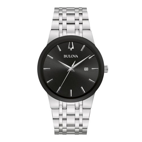 MENS FUTURE CORPORATE EXCLUSIVE SILVER-TONE STAINLESS STEEL WATCH BLACK DIAL