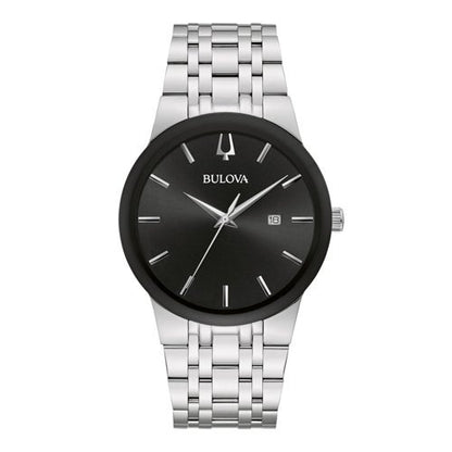 MENS FUTURE CORPORATE EXCLUSIVE SILVER-TONE STAINLESS STEEL WATCH BLACK DIAL