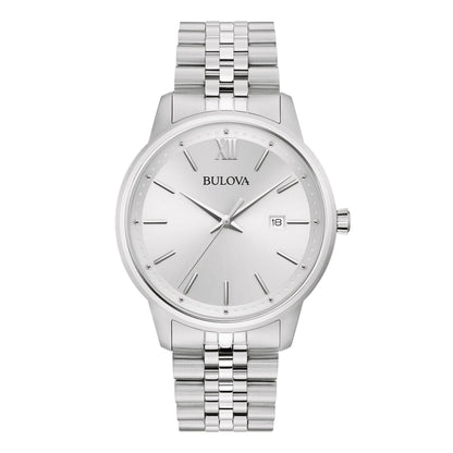 MENS CORPORATE EXCLUSIVE SILVER-TONE STAINLESS STEEL WATCH SILVER DIAL