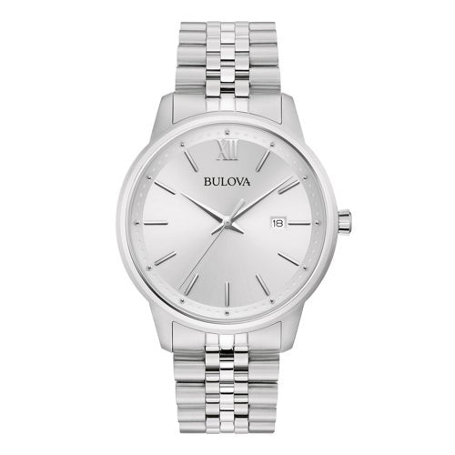 MENS CORPORATE EXCLUSIVE SILVER-TONE STAINLESS STEEL WATCH SILVER DIAL