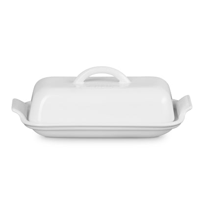 HERITAGE BUTTER DISH WHITE