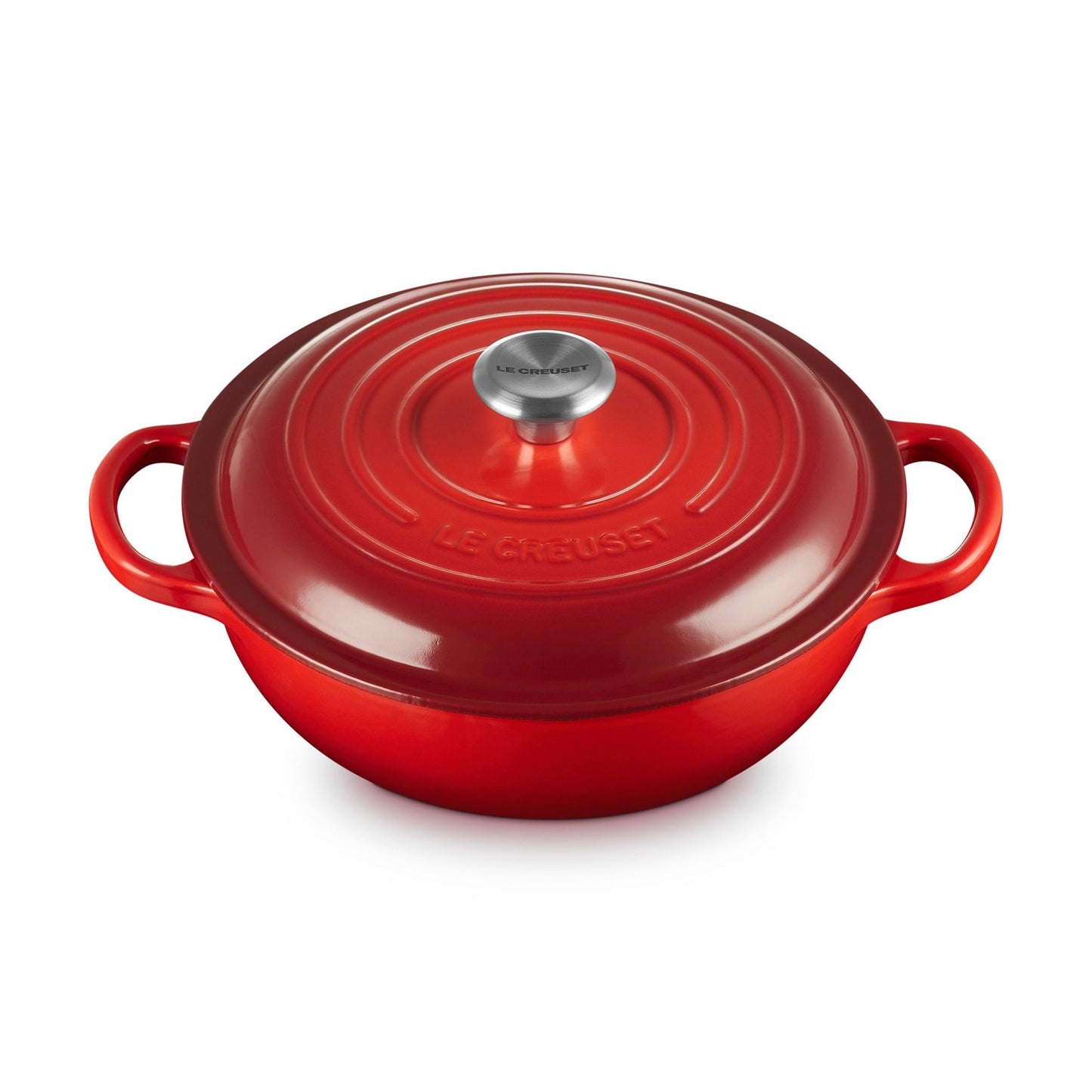 2.5QT SIGNATURE CAST IRON ROUND STEW POT CERISE