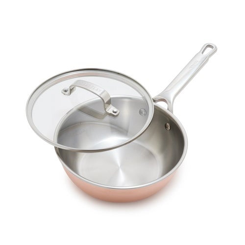 2QT COPPER CLAD CHEFS PAN W/ LID