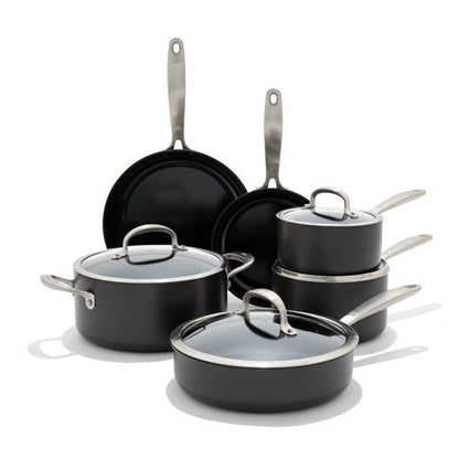 ENHANCED 10PC CERAMIC NONSTICK COOKWARE SET