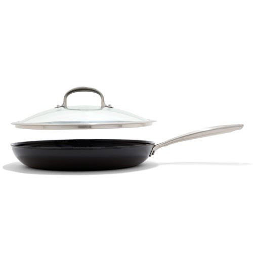 ENHANCED 12" CERAMIC NONSTICK FRYPAN W/ LID