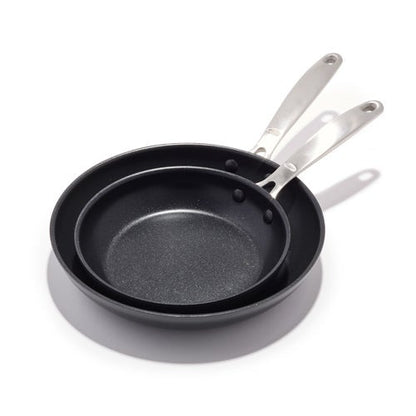 ENHANCED 2PC CERAMIC NONSTICK FRYPAN SET
