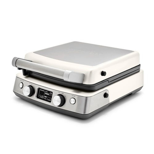 ELITE CERAMIC NONSTICK 4-SQUARE CLASSIC/BELGIAN WAFFLE MAKER CLOUD CREAM