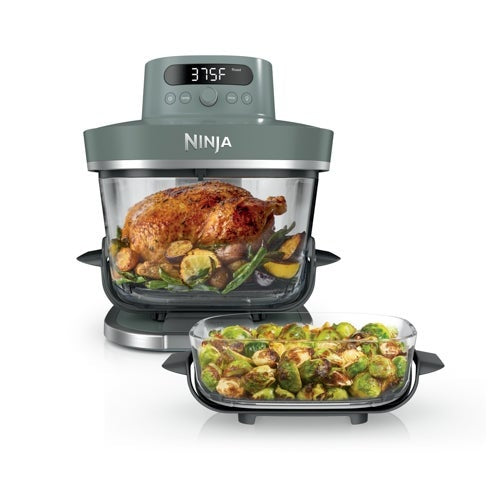 CRISPI PRO 6-IN-1 GLASS COUNTERTOP AIR FRYER, ASH GRAY