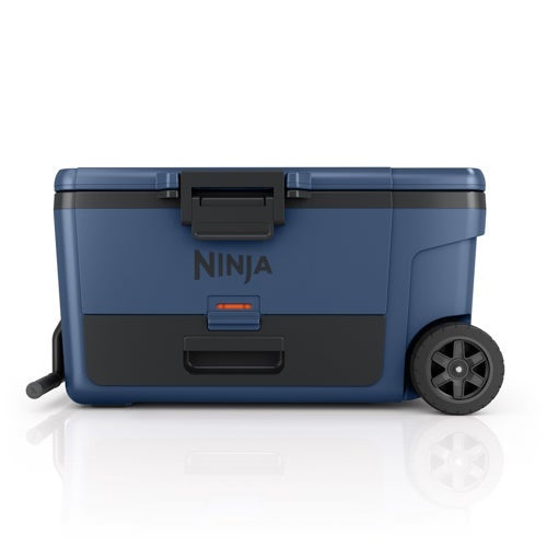 FROSTVAULT 65QT WHEELED COOLER W/ DRY ZONE LAKESHORE BLUE