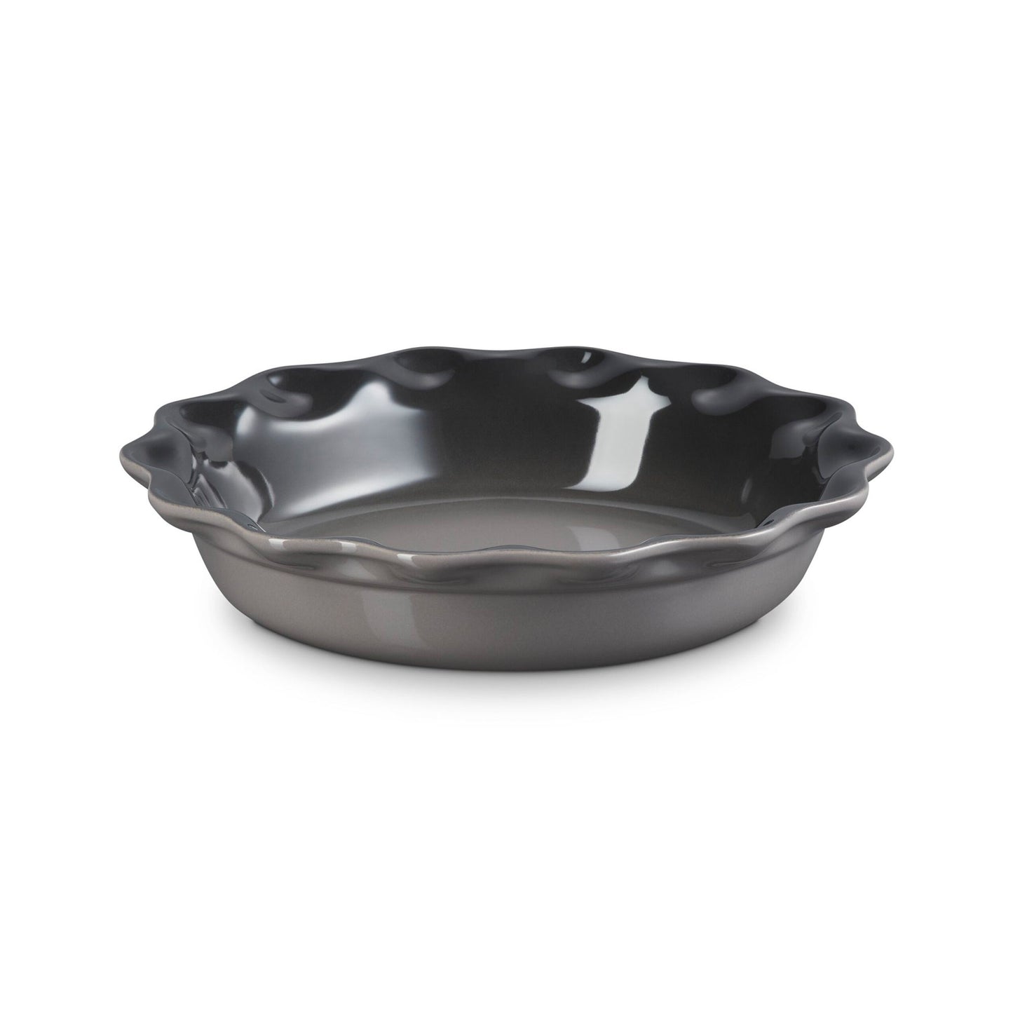 9" HERITAGE STONEWARE PIE DISH, OYSTER