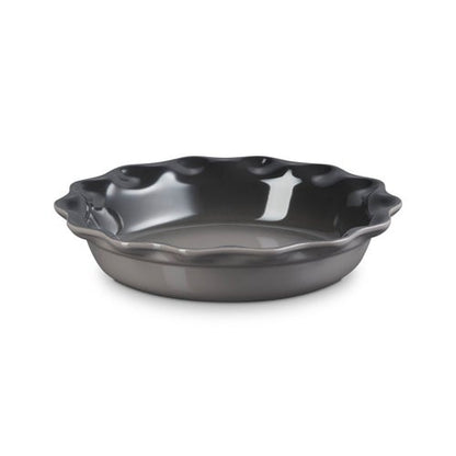 9" HERITAGE STONEWARE PIE DISH, OYSTER