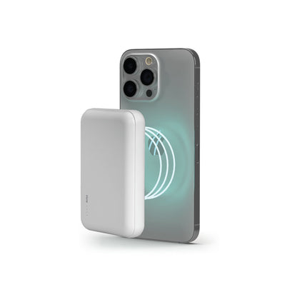 5000MAH MAGNETIC PORTABLE POWER BANK WHITE