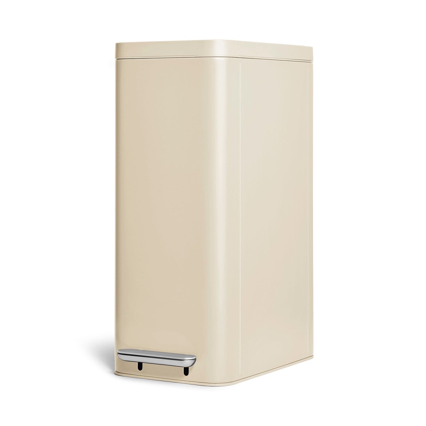 45L SLIM STEP TRASH CAN CREAM