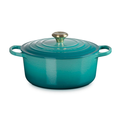 5.5QT SIGNATURE CAST IRON ROUND DUTCH OVEN RIVIERA