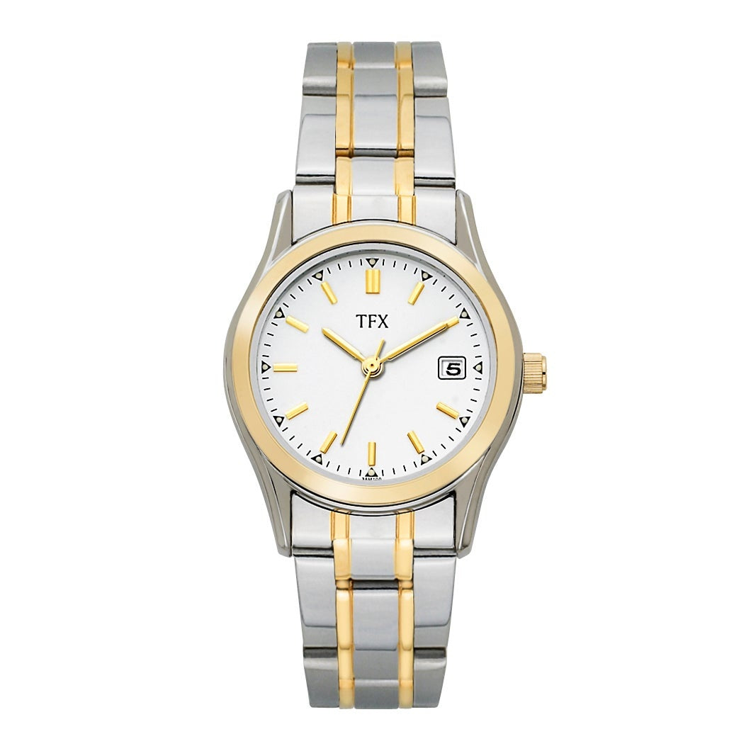 LADIES' TFX TWO-TONE WATCH, DIAL