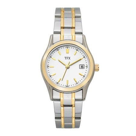 LADIES' TFX TWO-TONE WATCH, DIAL