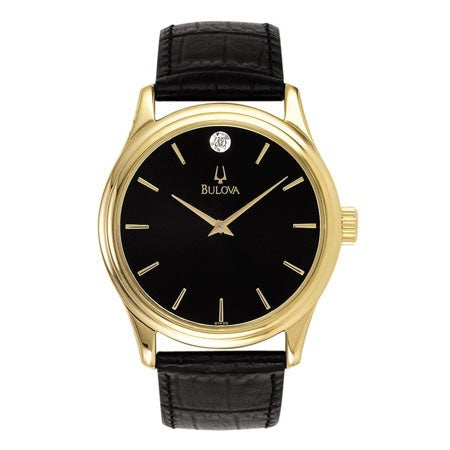 MENS CORPORATE COLLECTION LEATHER STRAP WATCH DIAL