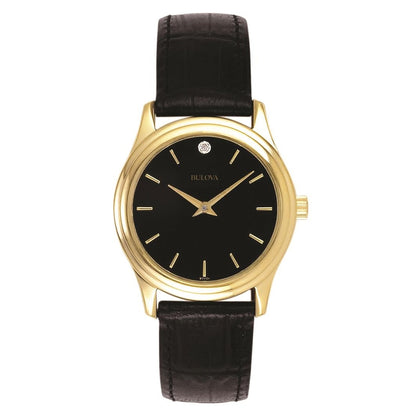 LADIES CORPORATE COLLECTION LEATHER STRAP WATCH DIAL