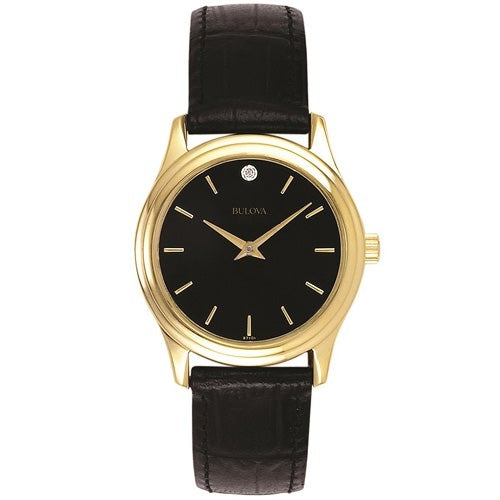 LADIES CORPORATE COLLECTION LEATHER STRAP WATCH DIAL