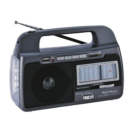 AM/FM PORTABLE EMERGENCY FLASHLIGHT
